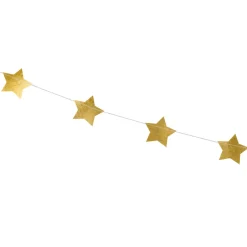 Girlande Sterne Gold