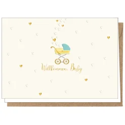 Grußkarte "Willkommen Baby"