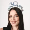 Haarreif "30". Geburtstag Silber
