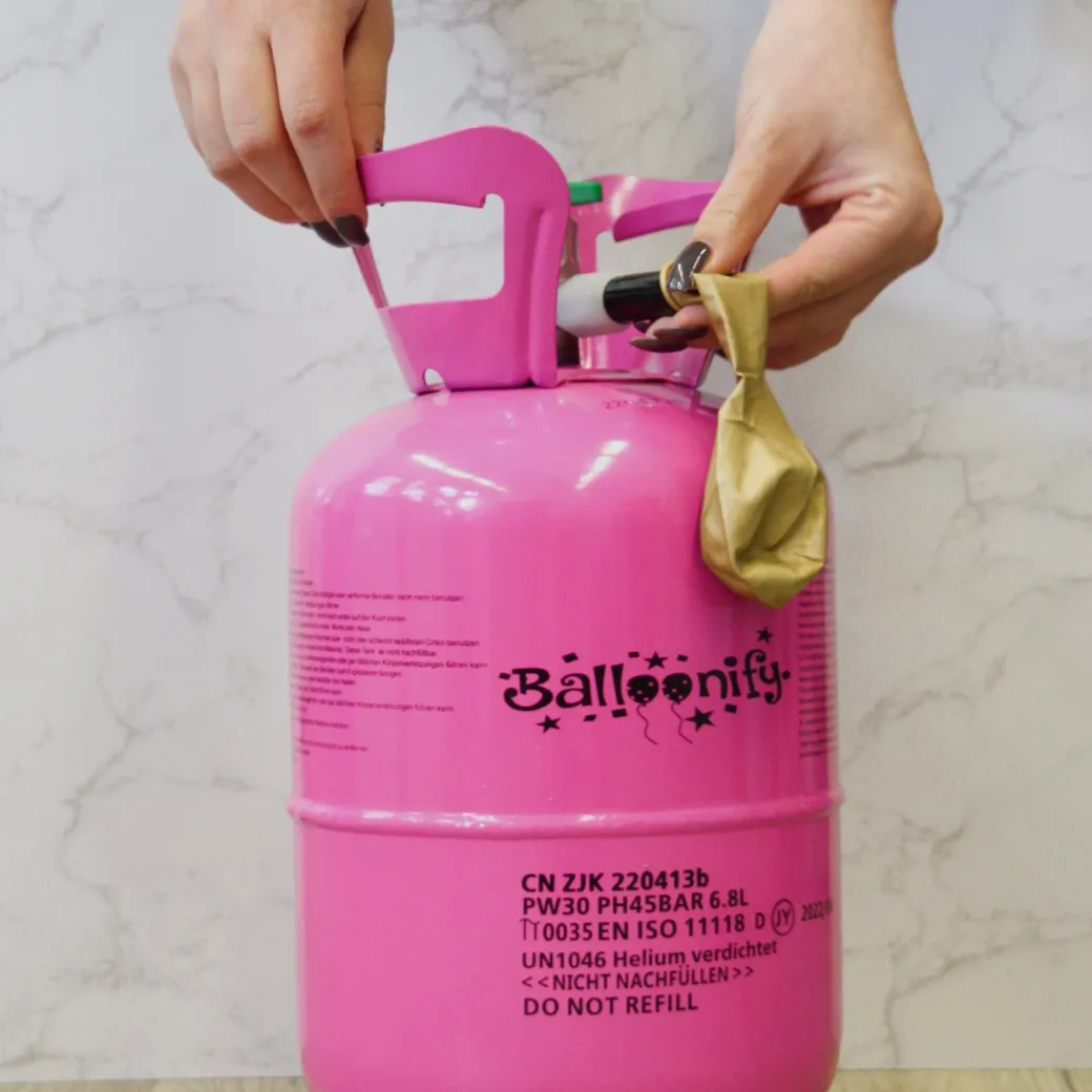 Helium - Ballongas-Einwegflasche Größe XXL 0,36m³ | 50 Ballons