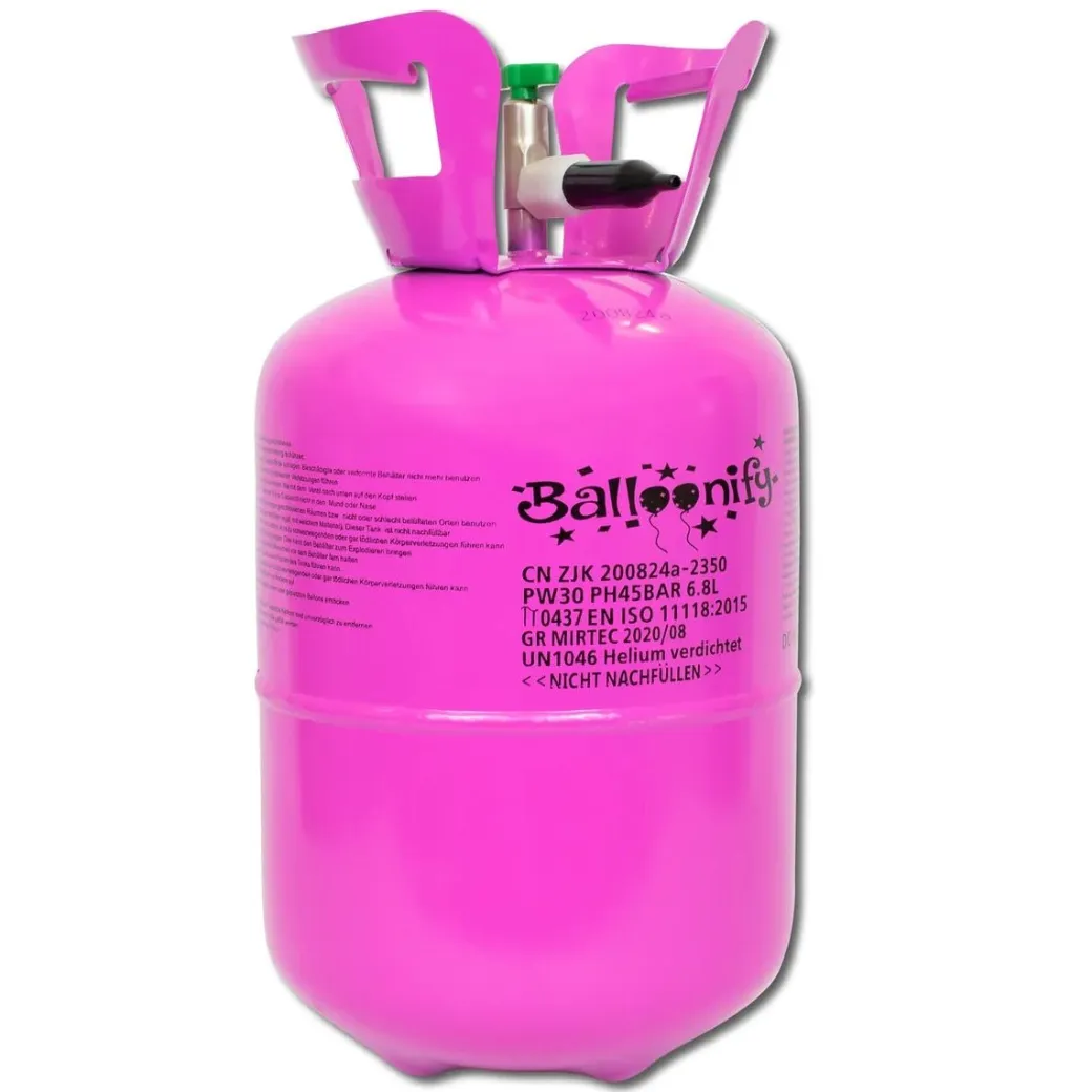 Helium - Ballongas-Einwegflasche Größe L 0,20m³ | 30 Ballons
