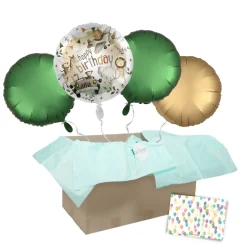 Heliumballon-Geschenk "Alles gute zum Geburtstag" Safari