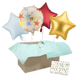 Heliumballon-Geschenk "Congrats!" Sterne