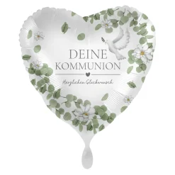 Heliumballon-Geschenk "Deine Kommunion - Herzlichen Glückwunsch"