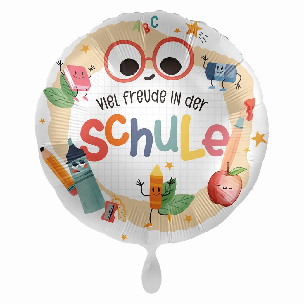 Heliumballon-Geschenk Einschulung "Viel Freude in der Schule"