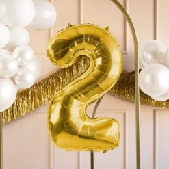 Heliumballon-Geschenk Geburtstags-Set Deluxe XL Gold