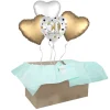 Heliumballon-Geschenk Goldhochzeit "50 Jahre glücklich verheiratet"