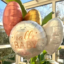 Heliumballon-Geschenk "Hallo Baby"