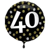 Heliumballon-Geschenk "40" Happy Birthday Sparkling