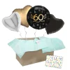 Heliumballon-Geschenk "60" Happy Birthday Sparkling
