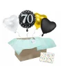 Heliumballon-Geschenk "70 Happy Birthday" Sparkling