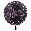 Heliumballon-Geschenk "Happy Birthday" Pink
