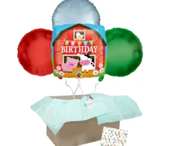 Heliumballon-Geschenk "Happy Birthday" Farm
