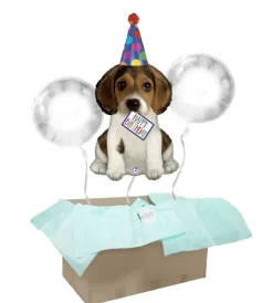 Heliumballon-Geschenk "Happy Birthday" Puppy