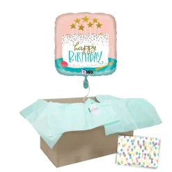 Heliumballon-Geschenk "Happy Birthday" Cake