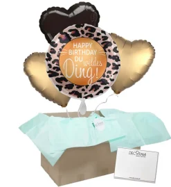 Heliumballon-Geschenk "Happy Birthday DU wildes Ding"