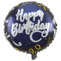 Heliumballon-Geschenk "Happy Birthday" Blue