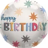 Heliumballon-Geschenk "Happy Birthday" Stars