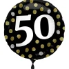 Heliumballon-Geschenk "50 Happy Birthday" Sparkles Set