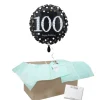 Heliumballon-Geschenk "100 Happy Birthday" Sparkling