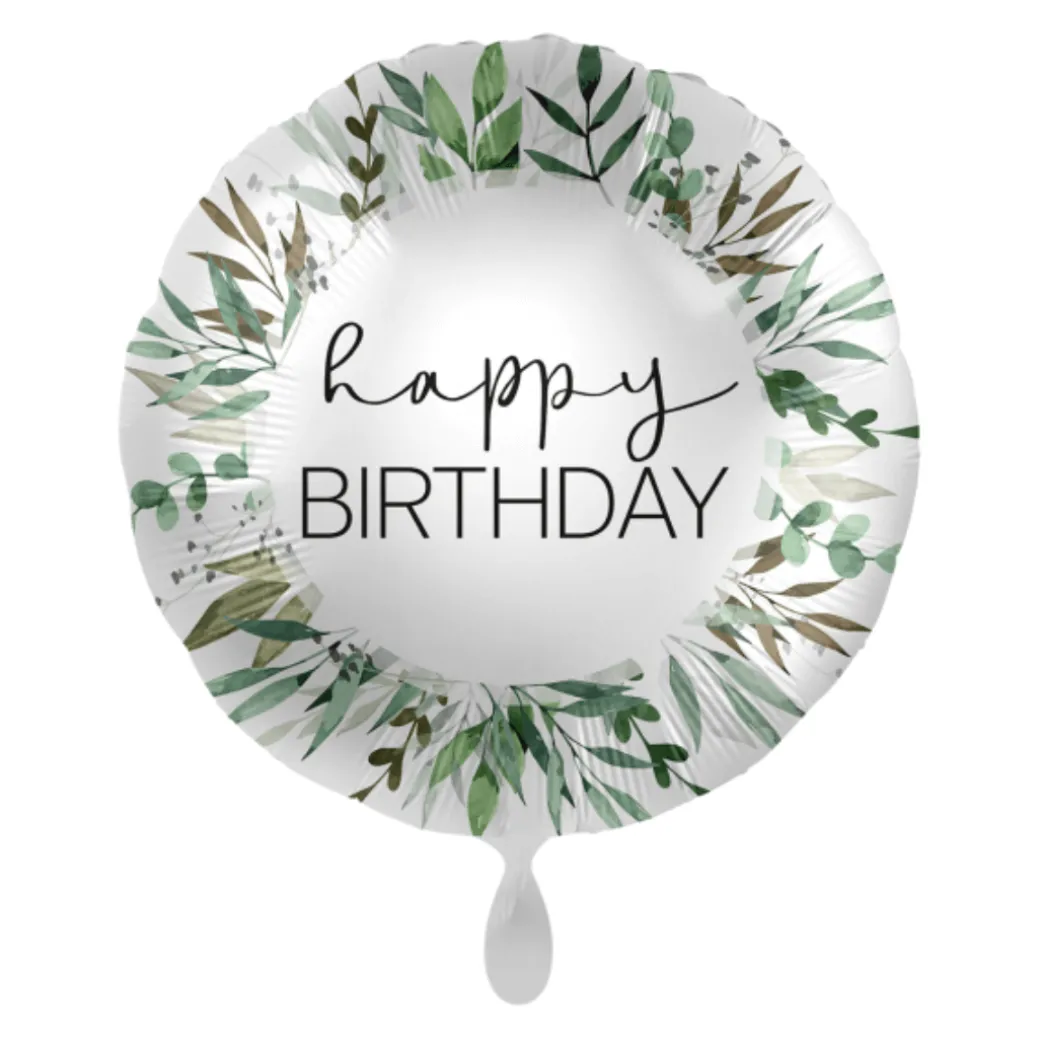 Heliumballon-Geschenk "Happy Birthday" Green