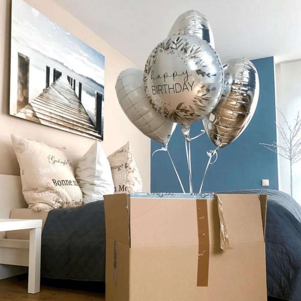 Heliumballon-Geschenk "Happy Birthday" Green