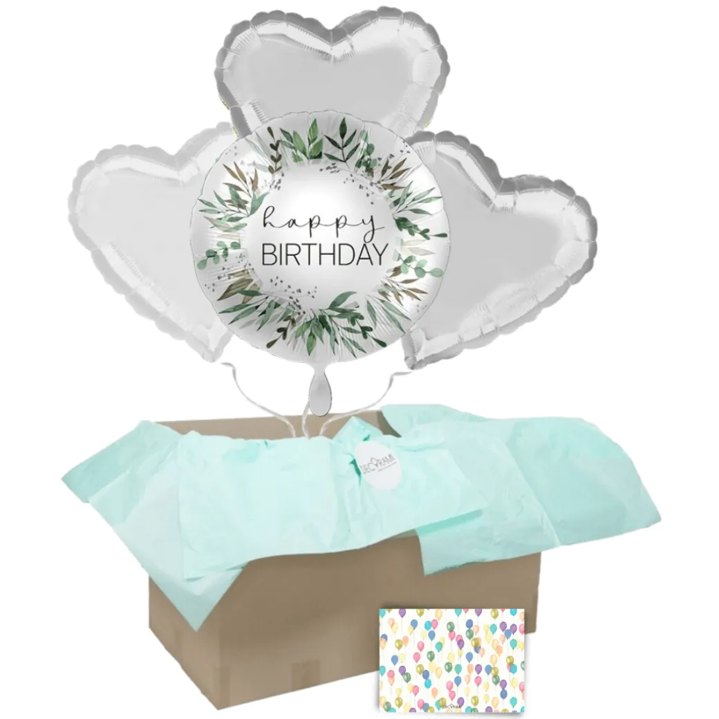 Heliumballon-Geschenk "Happy Birthday" Green