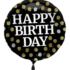 Heliumballon-Geschenk "Happy Birthday" Sparkling