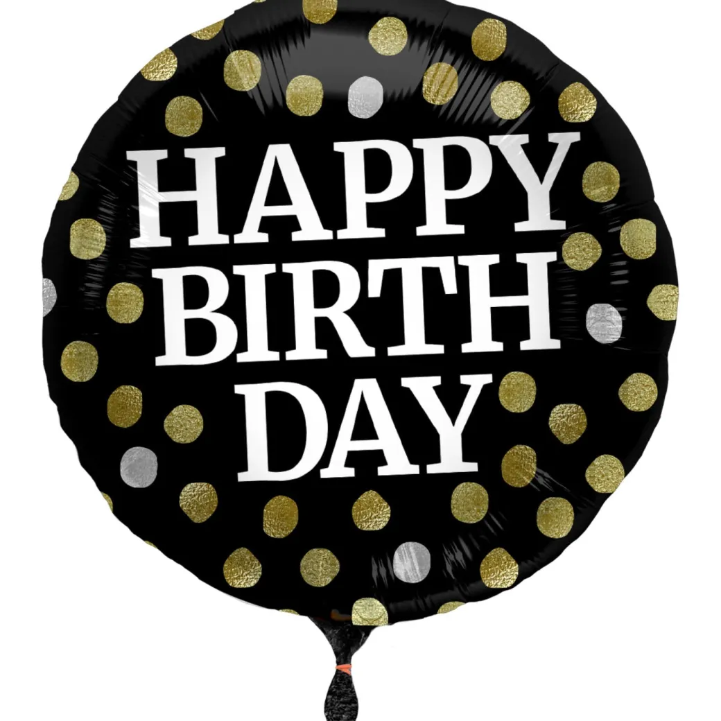 Heliumballon-Geschenk "Happy Birthday" Sparkling