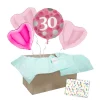 Heliumballon-Geschenk "30" Happy Birthday Pink