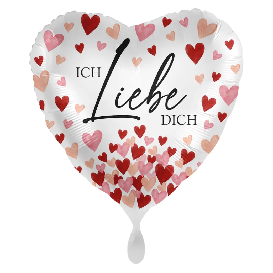 Heliumballon-Geschenk "Ich liebe Dich" Herzchen
