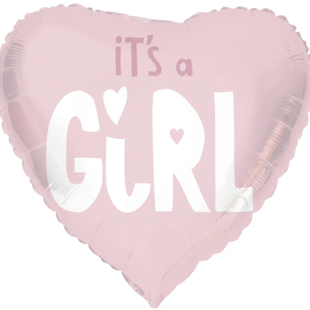 Heliumballon-Geschenk "It's a Girl" Herz