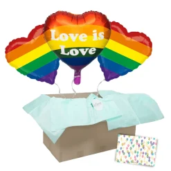 Heliumballon-Geschenk "Love is Love"
