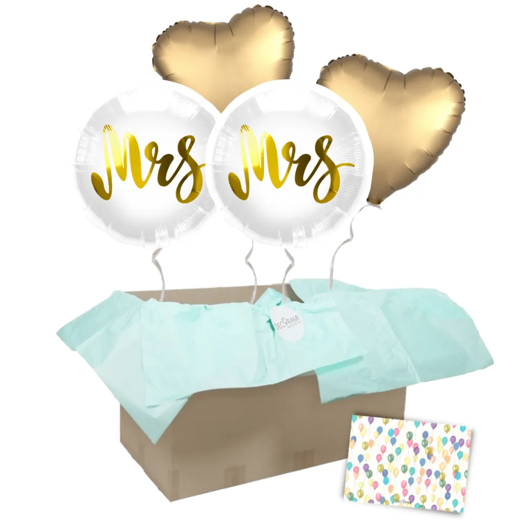 Heliumballon-Geschenk "Mr & Mrs"