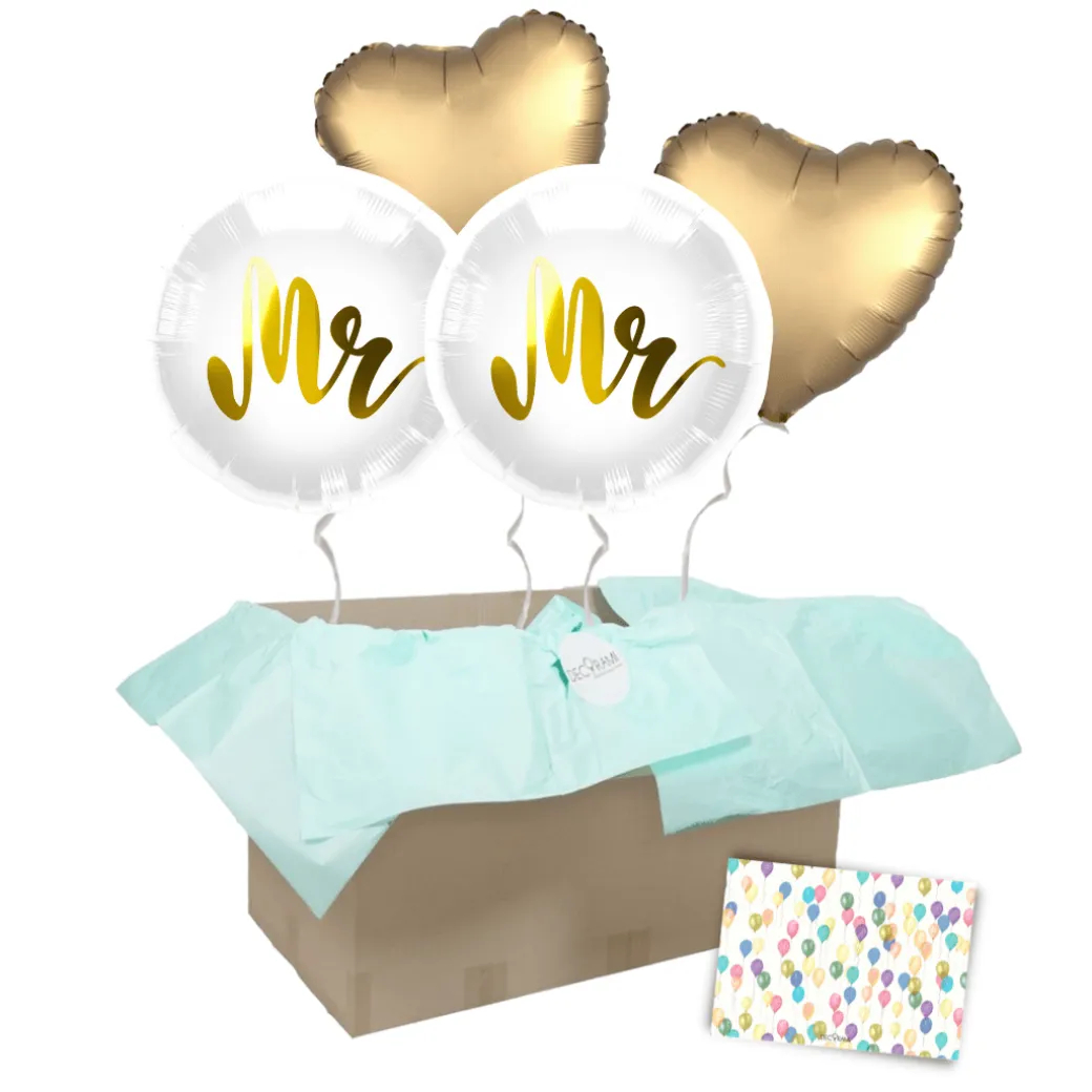 Heliumballon-Geschenk "Mr & Mrs"