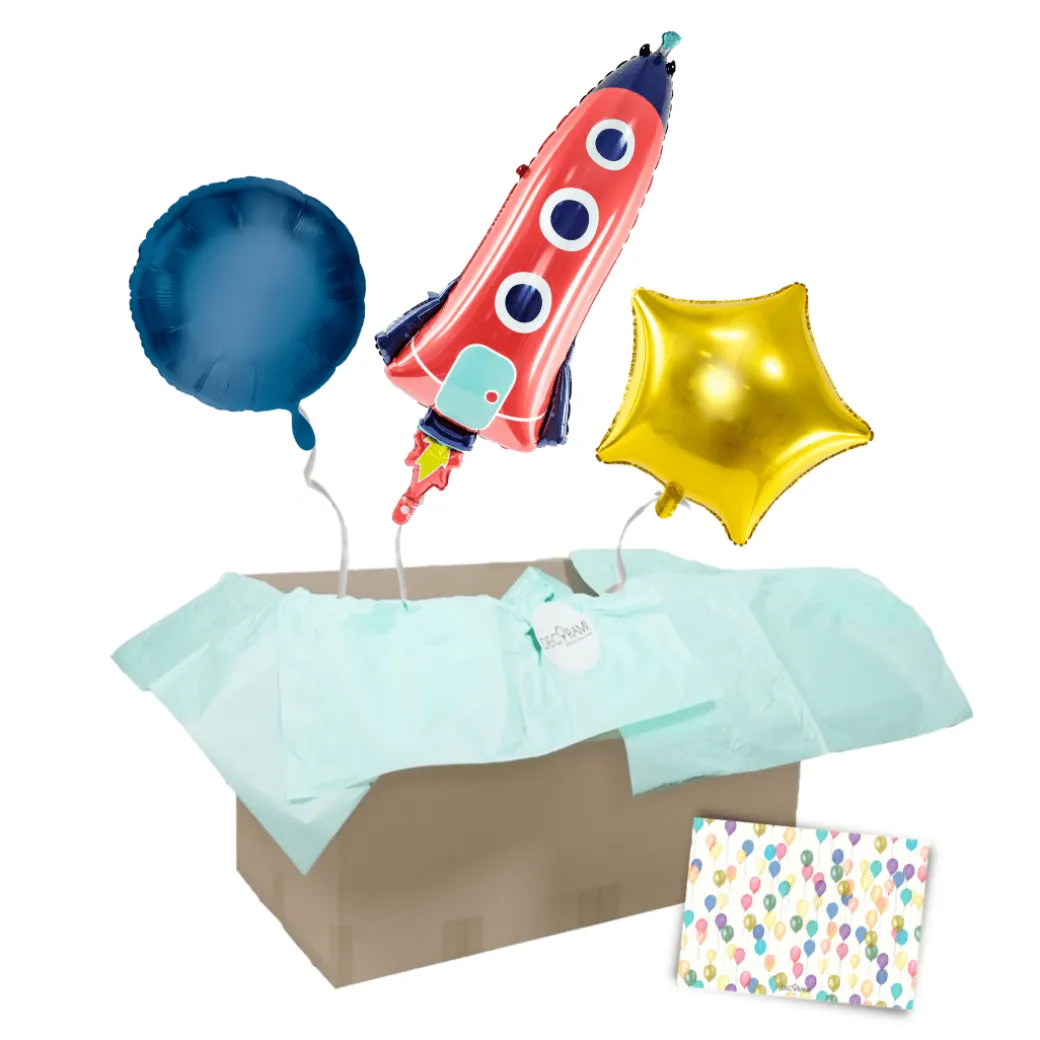 Heliumballon-Geschenk Rakete