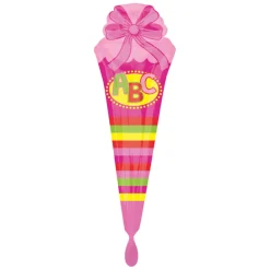Heliumballon-Geschenk XXL Schultüte Rosa