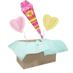 Heliumballon-Geschenk XXL Schultüte Rosa