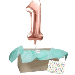 Heliumballon-Geschenk 1 XXL Wunschzahl