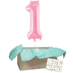 Heliumballon-Geschenk 1 XXL Wunschzahl
