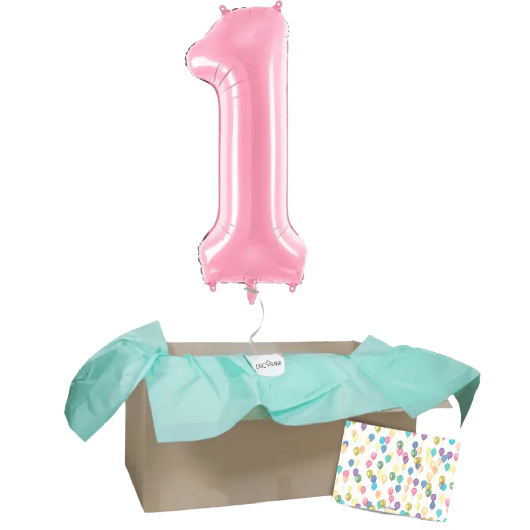 Heliumballon-Geschenk 1 XXL Wunschzahl