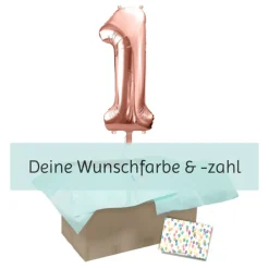 Heliumballon-Geschenk 1 XXL Wunschzahl
