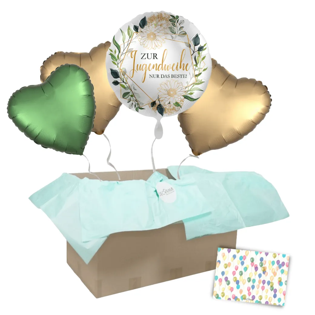 Heliumballon-Geschenk "Zur Jugendweihe nur das Beste"