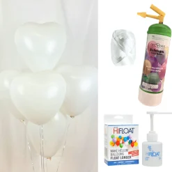 Helium-Set Herzen inkl. Hi-Float