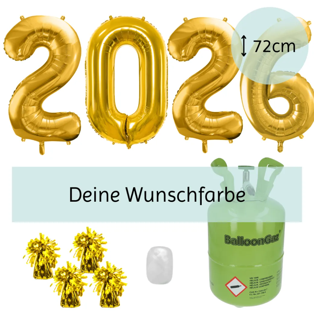 Helium-Set Silvester XL "2026"