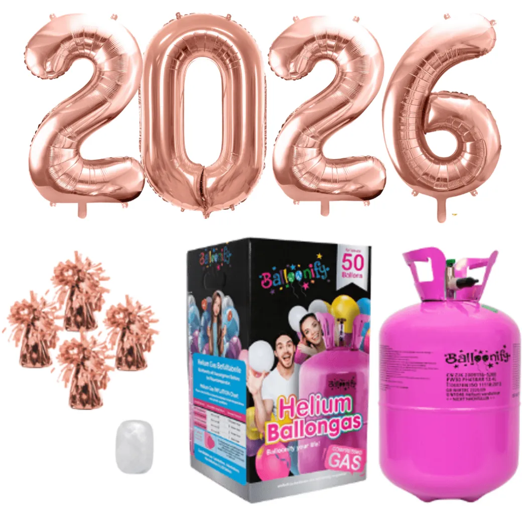 Helium-Set Silvester XXL "2026"