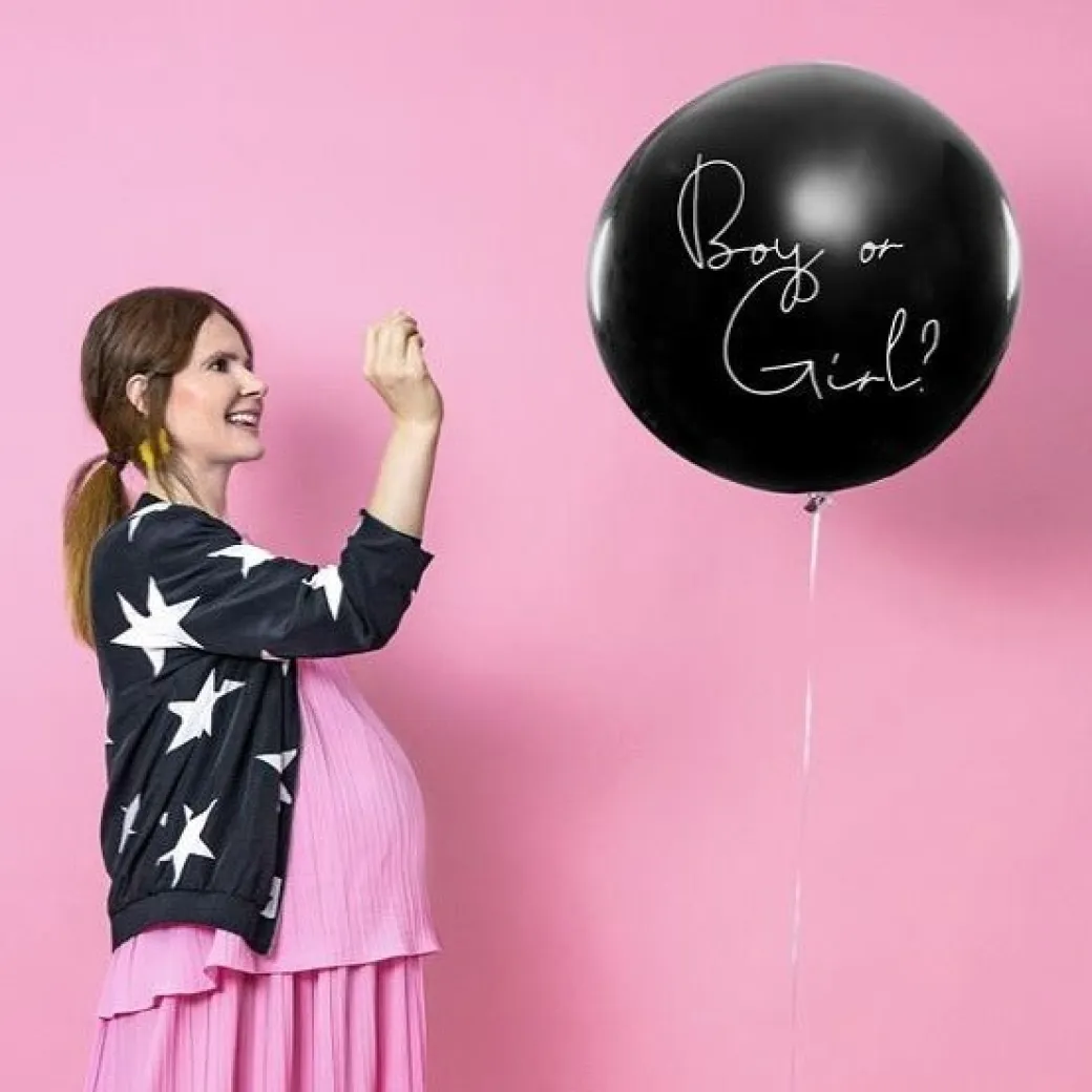 Helium-Set XXL Ballon Gender Reveal "Boy or Girl?" - It's a Girl!
