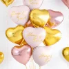Herzballon Gold