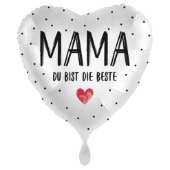 Herzballon "Mama, Du bist die Beste"