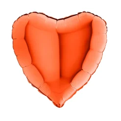 Herzballon Orange